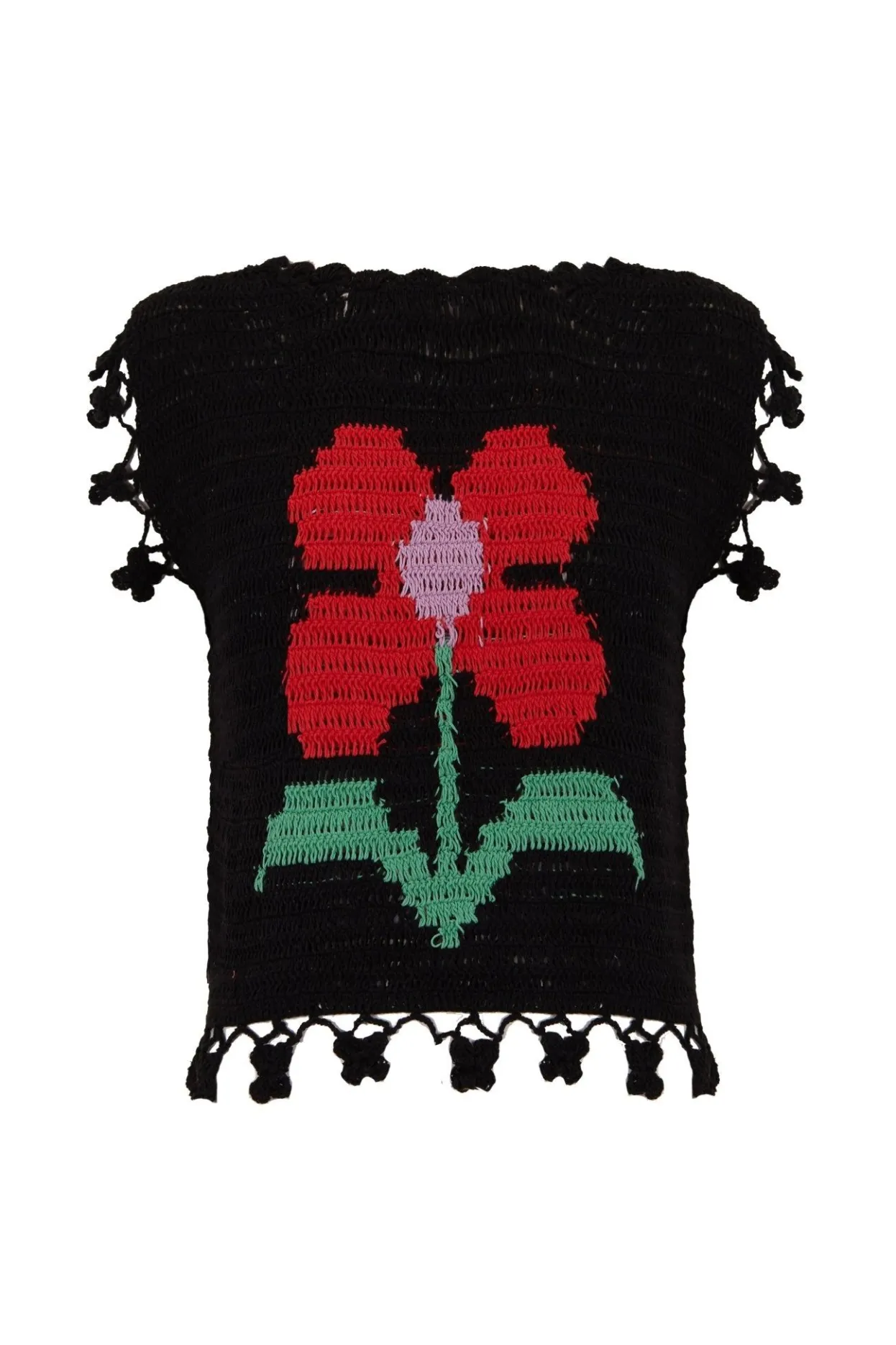 Crochet | Celia B Gypsy Top Black